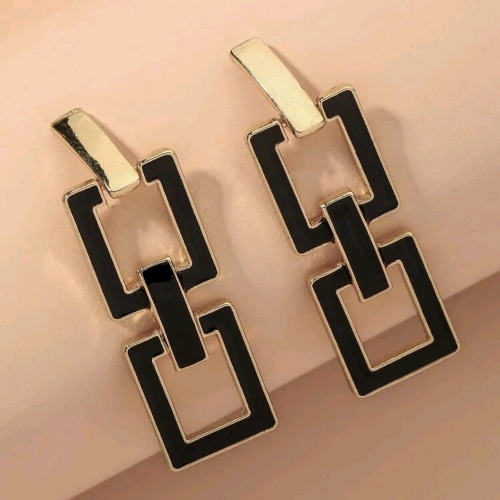 Geometric Drop Earrings